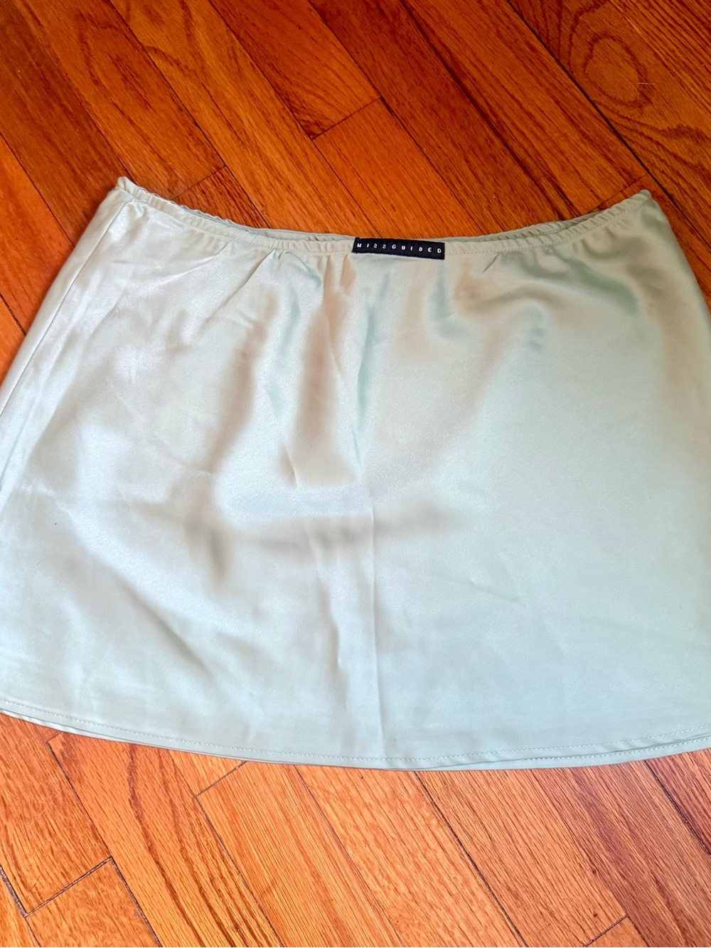 Missguided Mint Green Slip mini Skirt